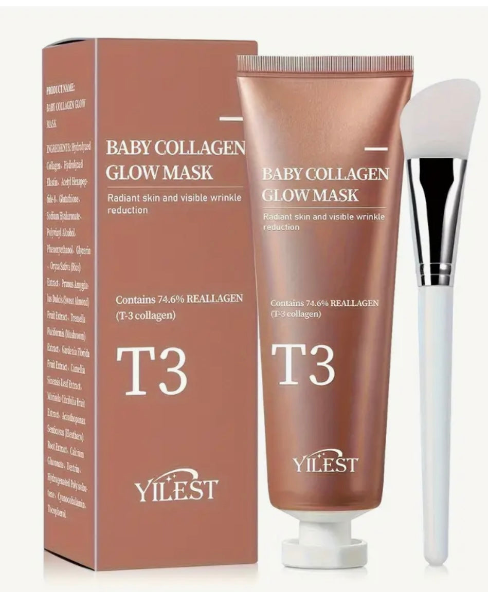 T-3 Baby Collagen Glow Mask/Vegan Collagen